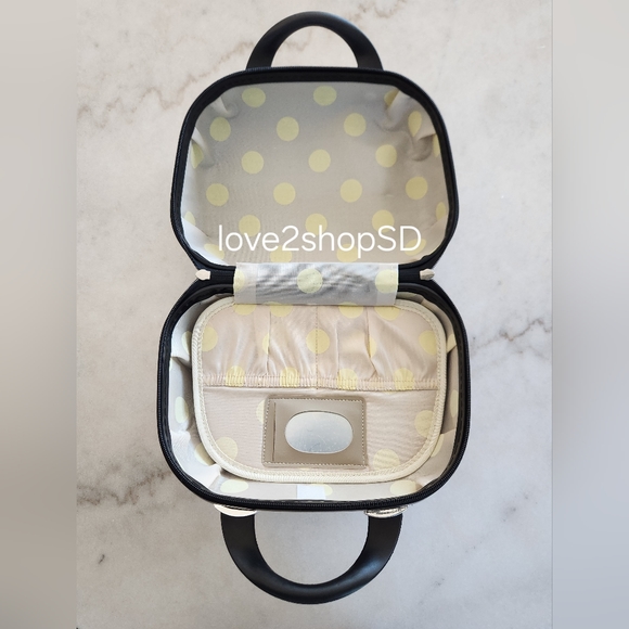 Hello Kitty Hard Shell Makeup Train Case Luggage New & Unused Rose Gold - Picture 5 of 7